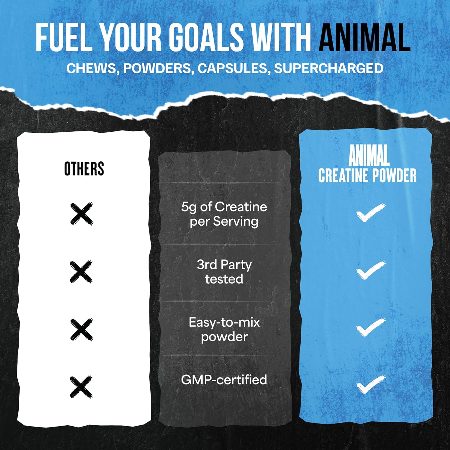 PURE CREATINE ANIMAL - 300GR