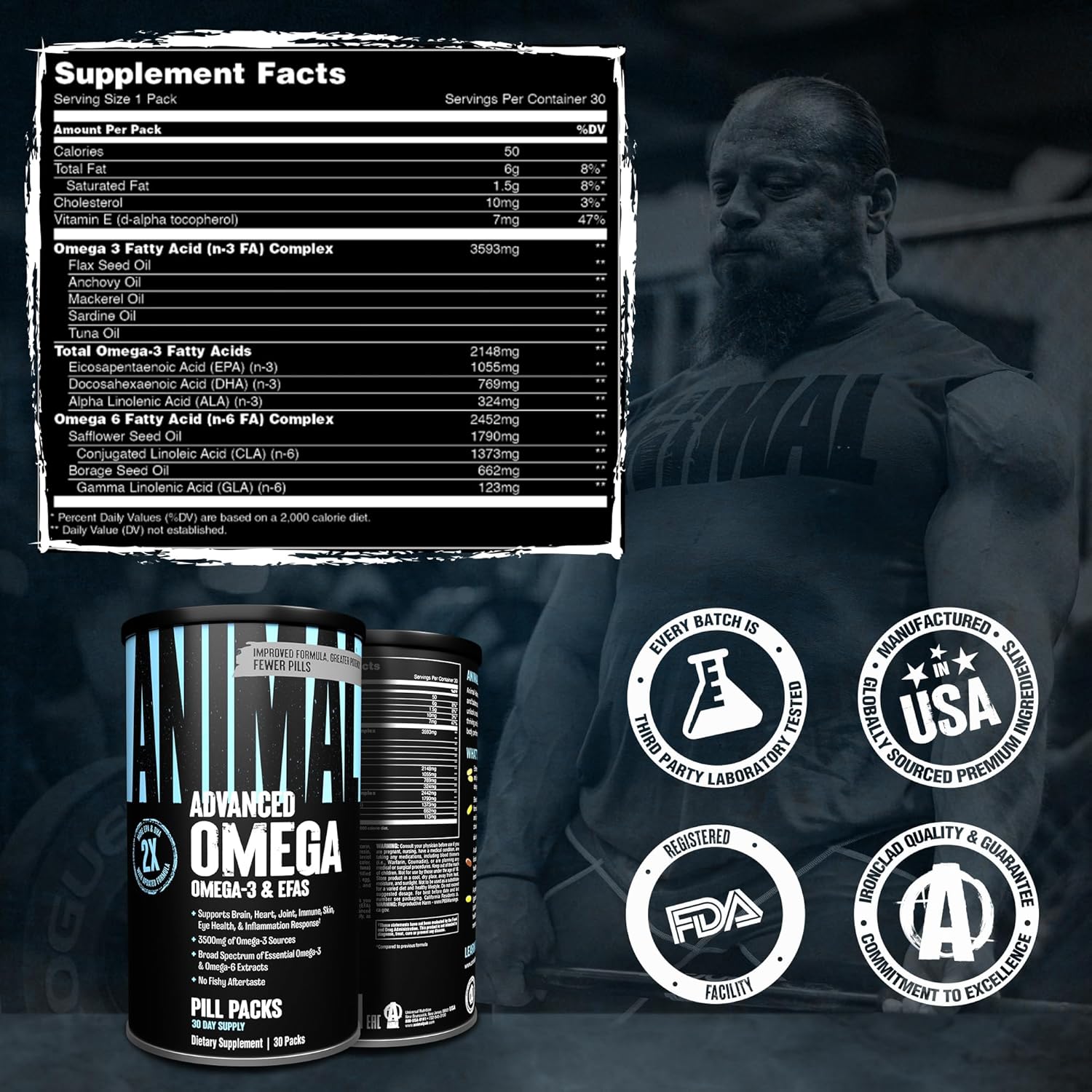 ANIMAL ADVANCED OMEGA - 30 PAKS