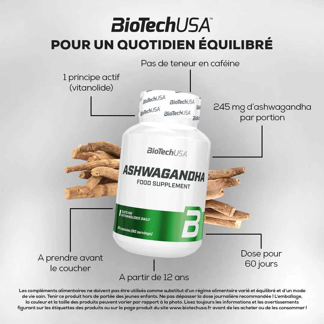 ASHWAGANDHA BIOTECH USA - 60 CAPSULES