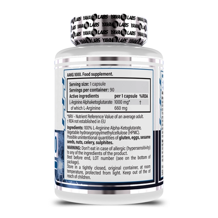 AAKG YAVA LABS - 90 CAPSULES