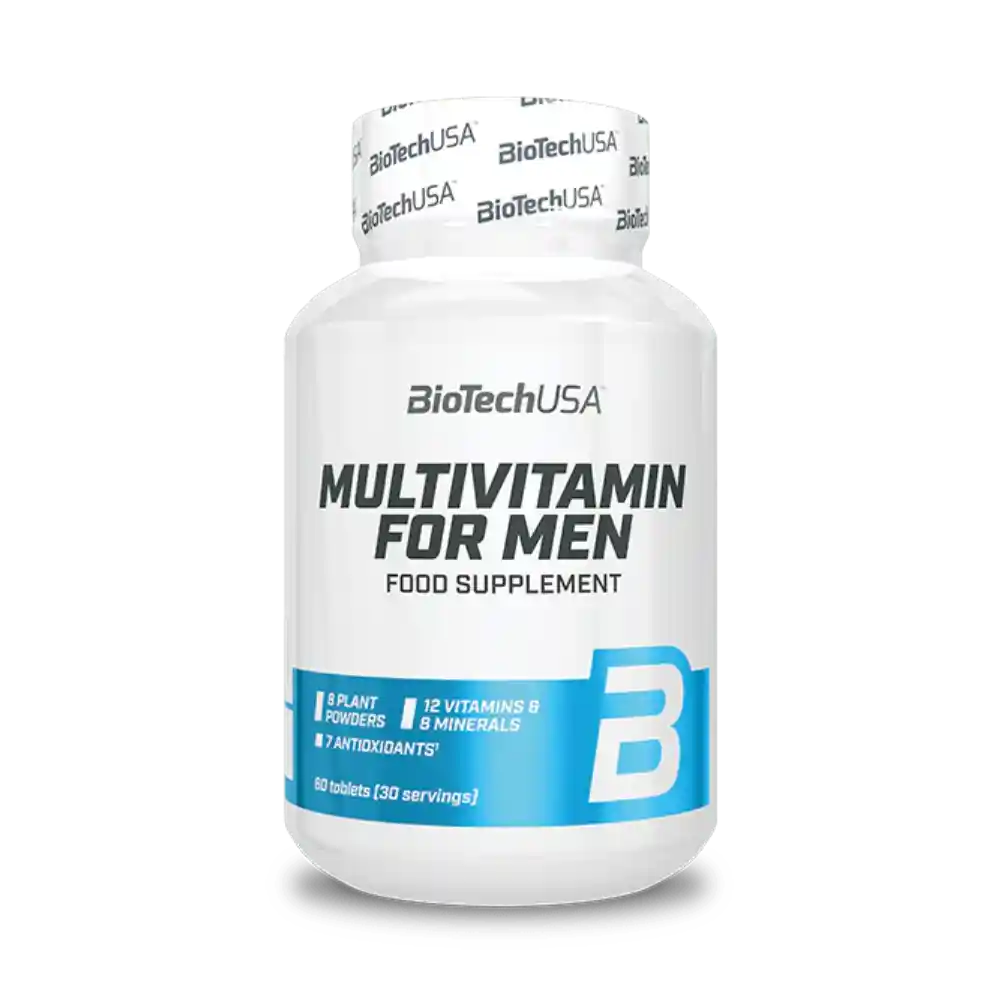MULTIVITAMIN FOR MEN BIOTECH USA - 60 TABLETS House Nutrition Tunisie