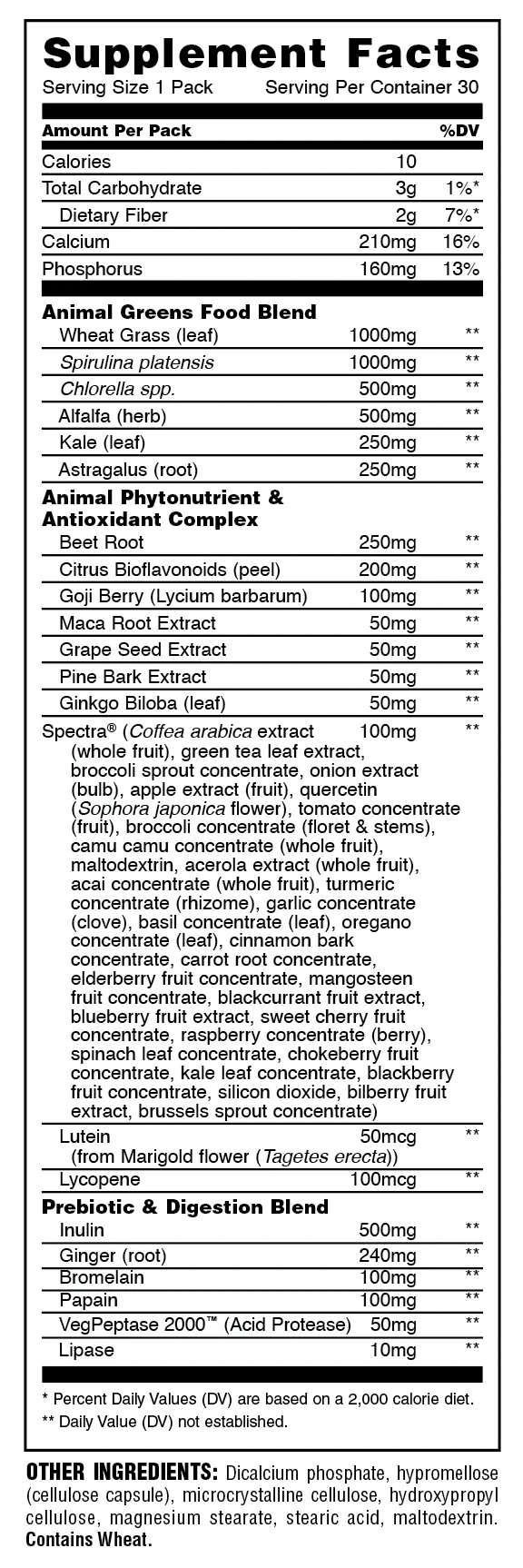 ANIMAL GREENS - 30PAK